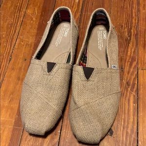 NWOT Toms Burlap Men’s Shoes